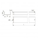 Лоток неперфорированный DKC H100 1-2,0мм INOX